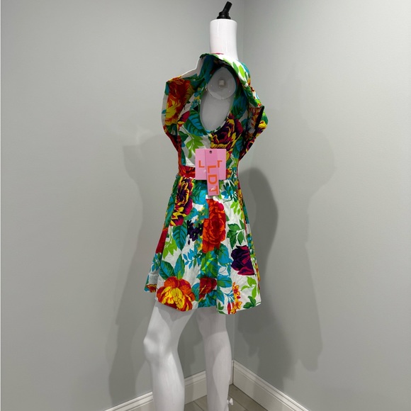 $255 LDT
Evelyn Floral Ruffled Cotton Poplin Minidress size6 - Picture 6 of 8